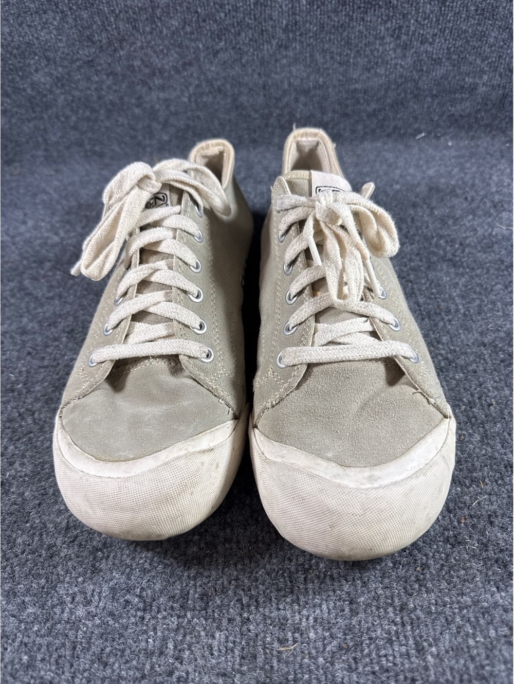 KEEN Canvas Lace Up Shoes Mens Size 11 Beige Tan Vulcanized Sneakers